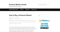 Desktop Screenshot of pressurewashercanada.com