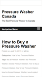 Mobile Screenshot of pressurewashercanada.com