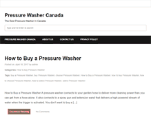 Tablet Screenshot of pressurewashercanada.com